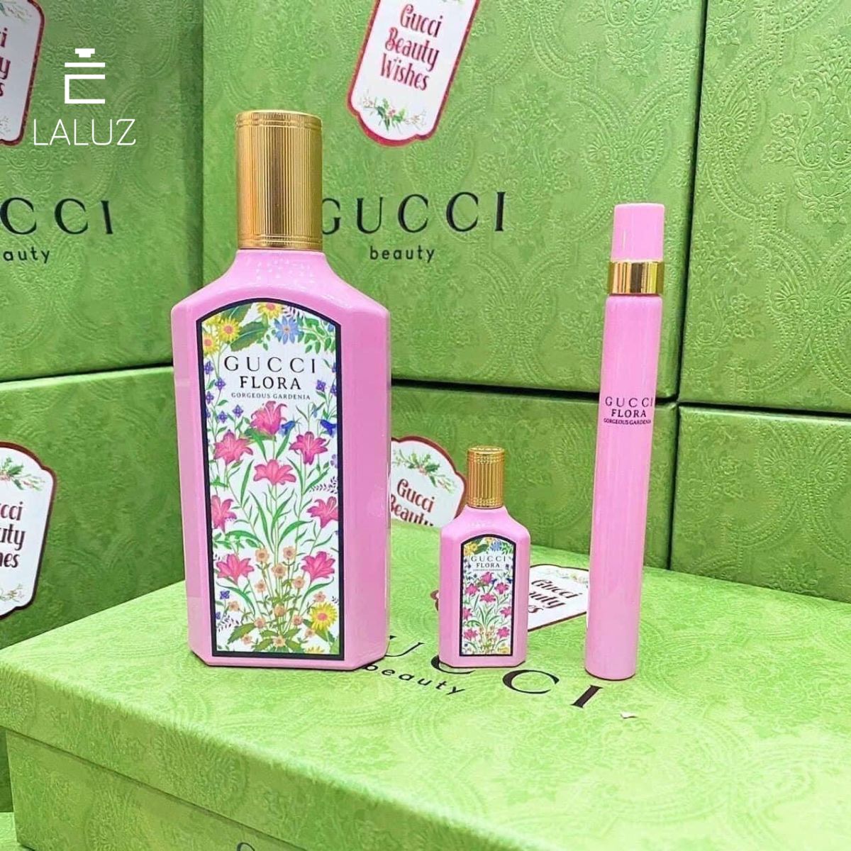 Gift Set Gucci Flora Gorgeous Gardenia Eau de Parfum 3pcs