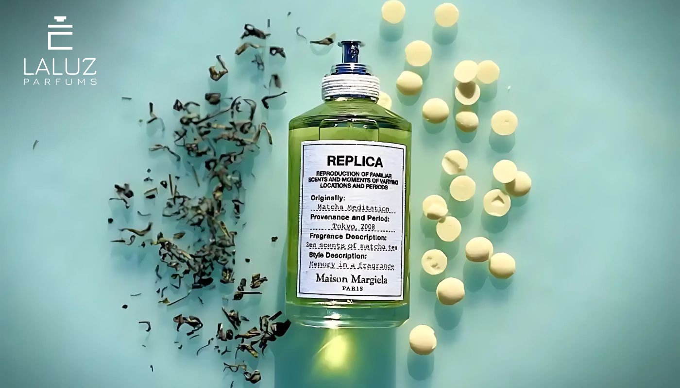 Nước hoa Maison Margiela Replica Matcha Meditation kết hợp với socola trắng