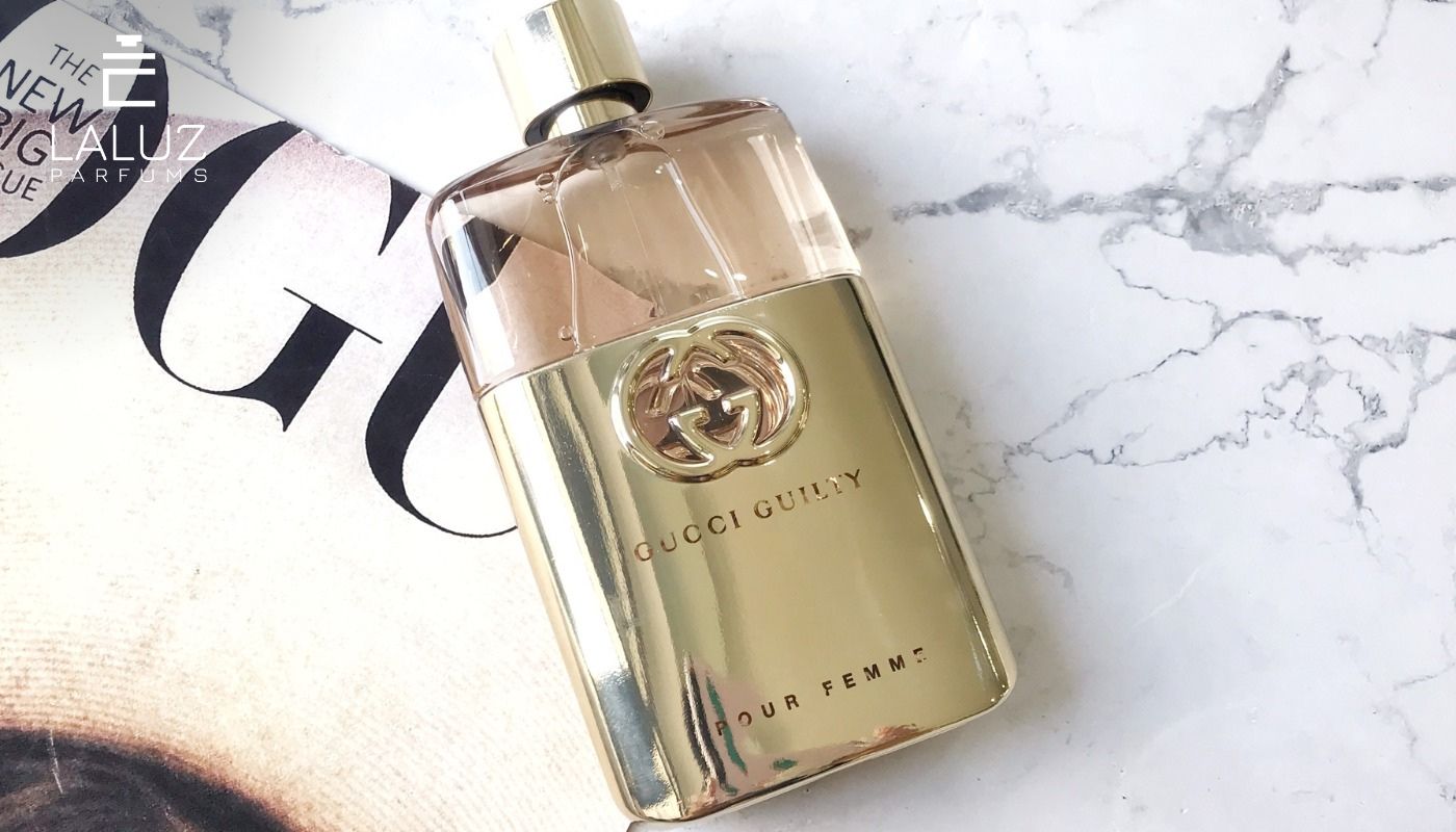 chai nước hoa màu vàng Guilty Pour Femme