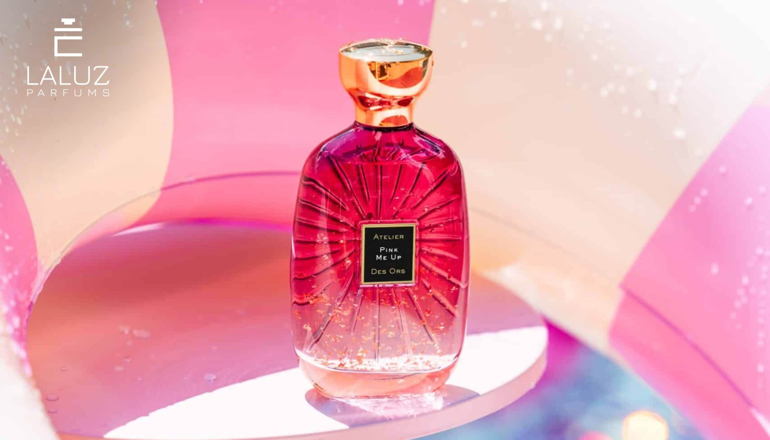 Chai nước hoa màu tím hình tròn dẹt - Atelier Des Ors Villa Primerose EDP